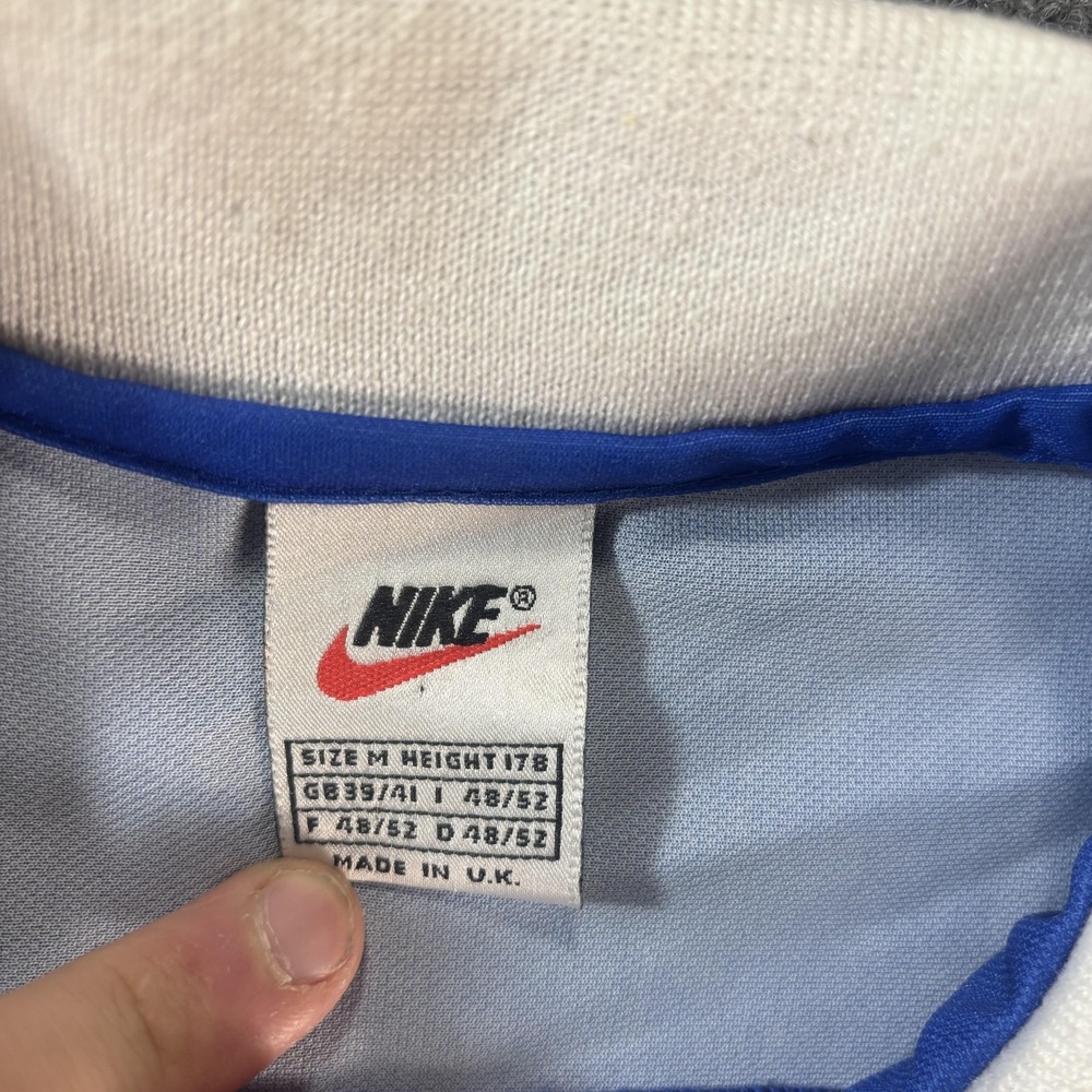 Vintage Rangers Jersey Mens Medium Blue Soccer Football Nike McEwan's Lager 90s - Picture 2 of 6